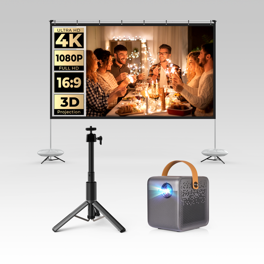 Buy Dice, Get 120" Portable Screen with Stand and Tripod for Free